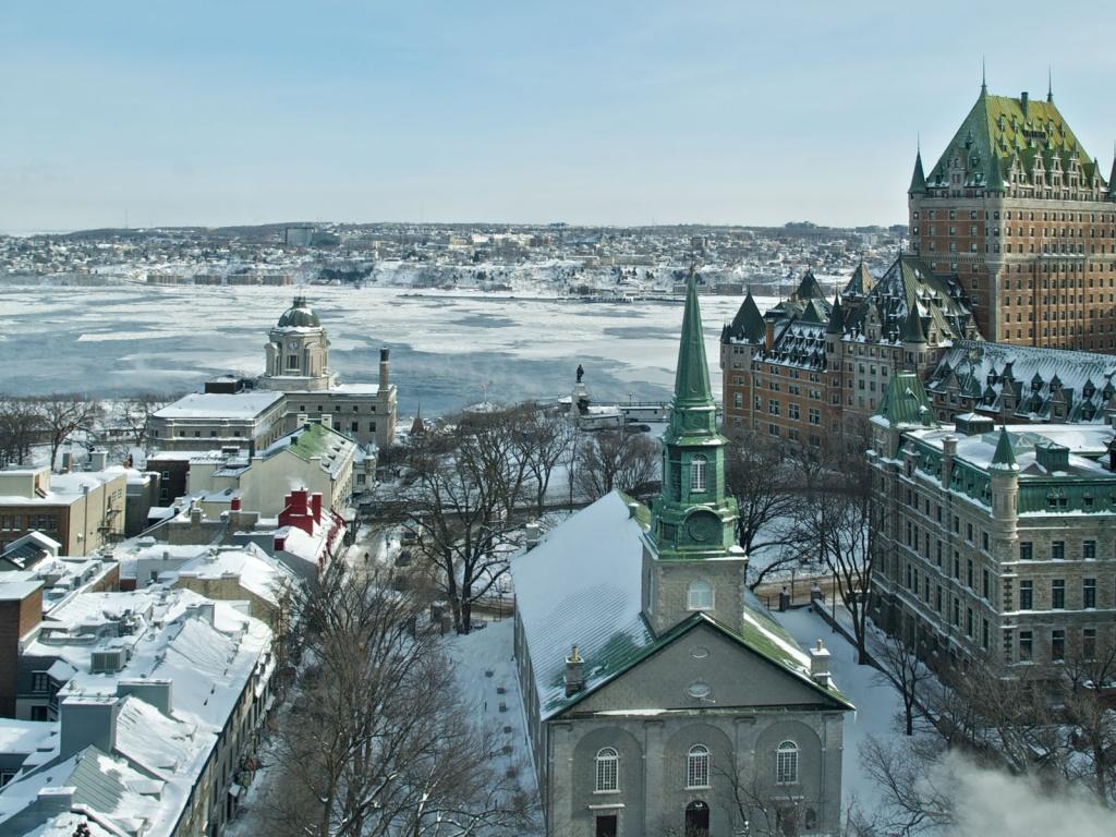 Canada City In Winter Winter, Download Wallpaper