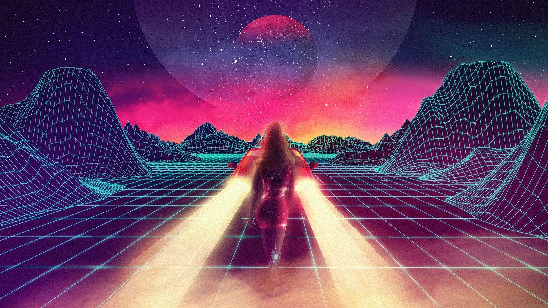 Art, Retro, Synthwave HD Wallpaper & Background • 35465