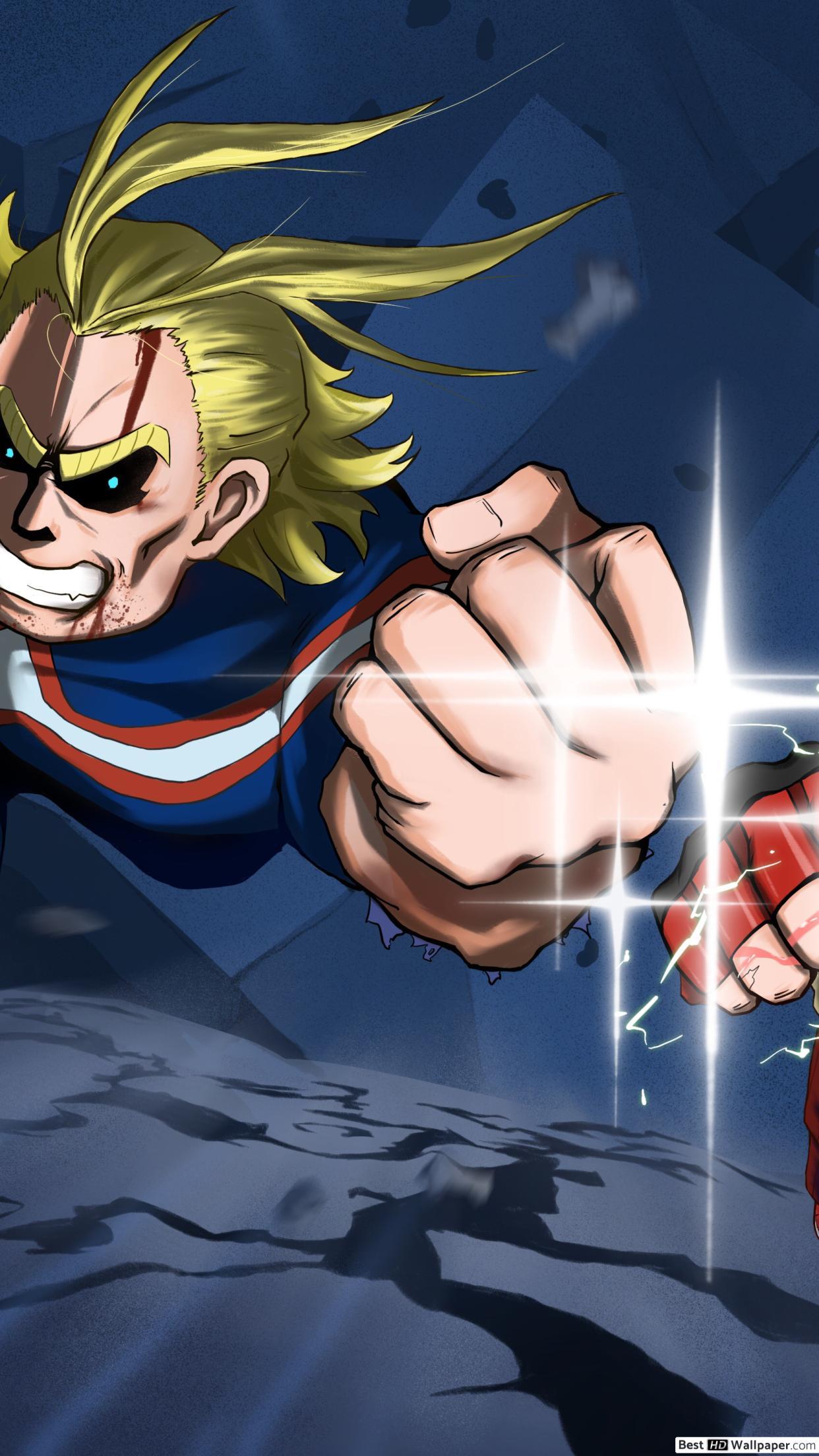 My Hero Academia Two Heroes Might & Izuku Midoriya HD