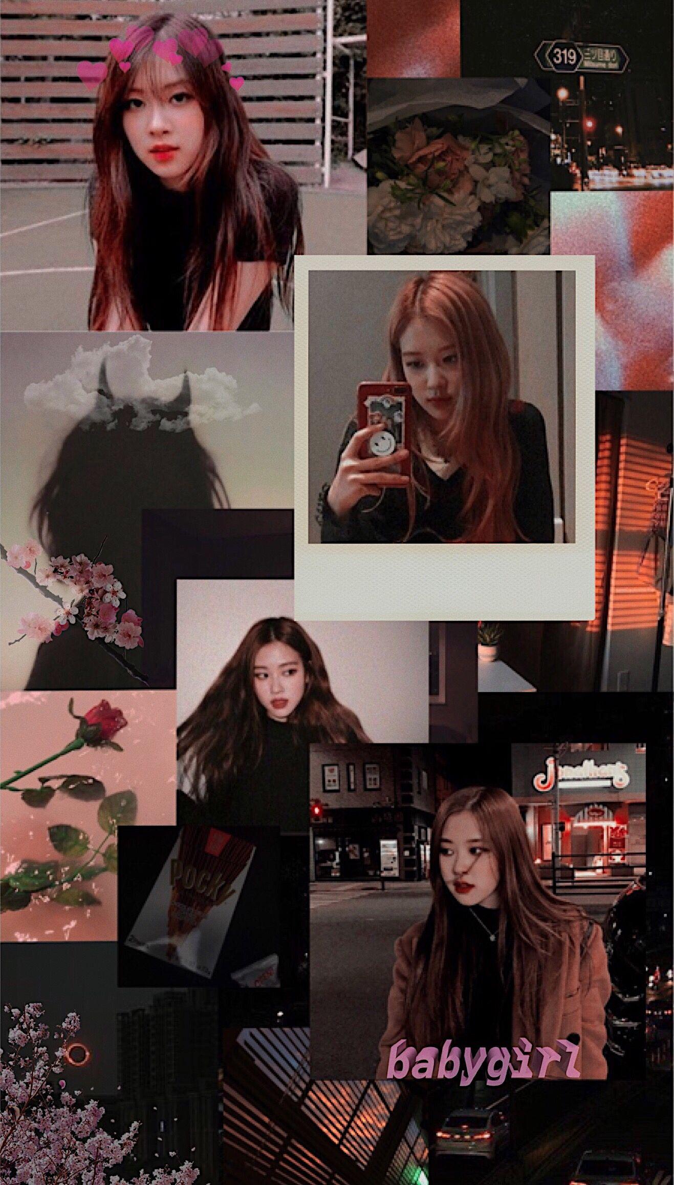 Blackpink Rose aesthetic wallpaper. Rosé blackpink aesthetic, Blackpink rosé aesthetic, Rosé aesthetic