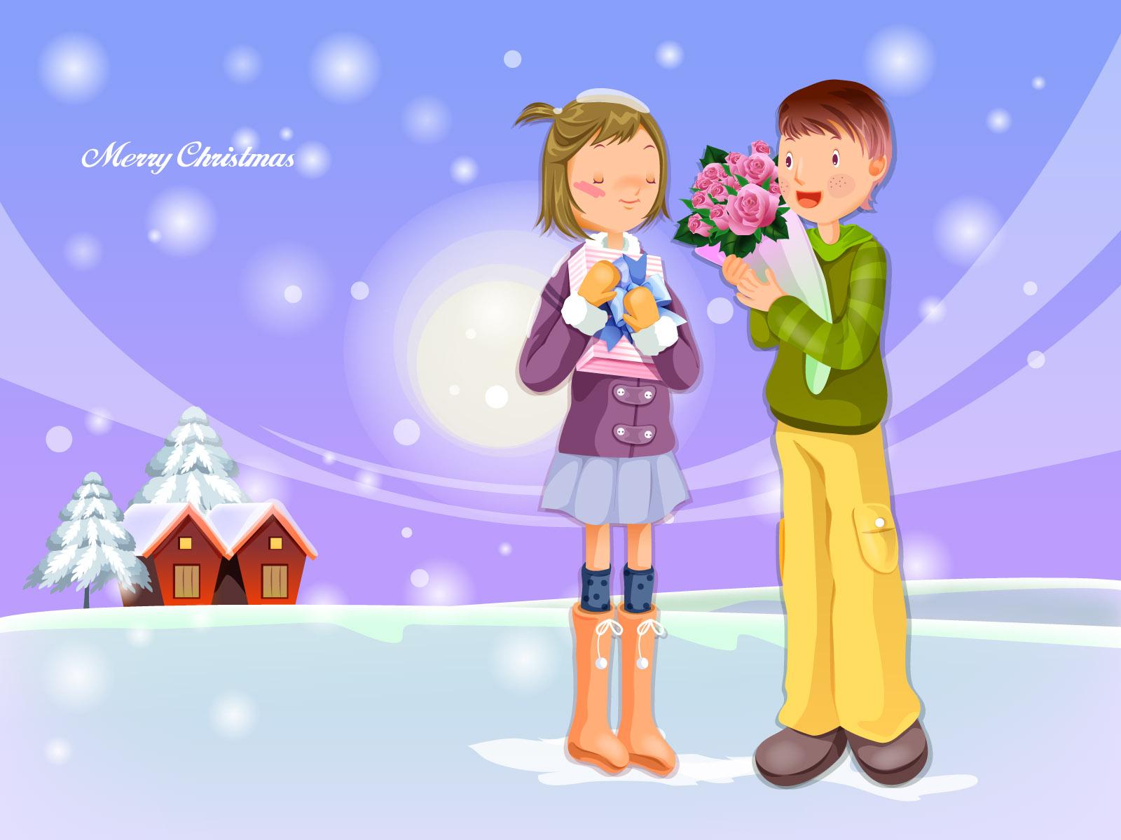 Christmas illustration wallpaper winter articles 16503