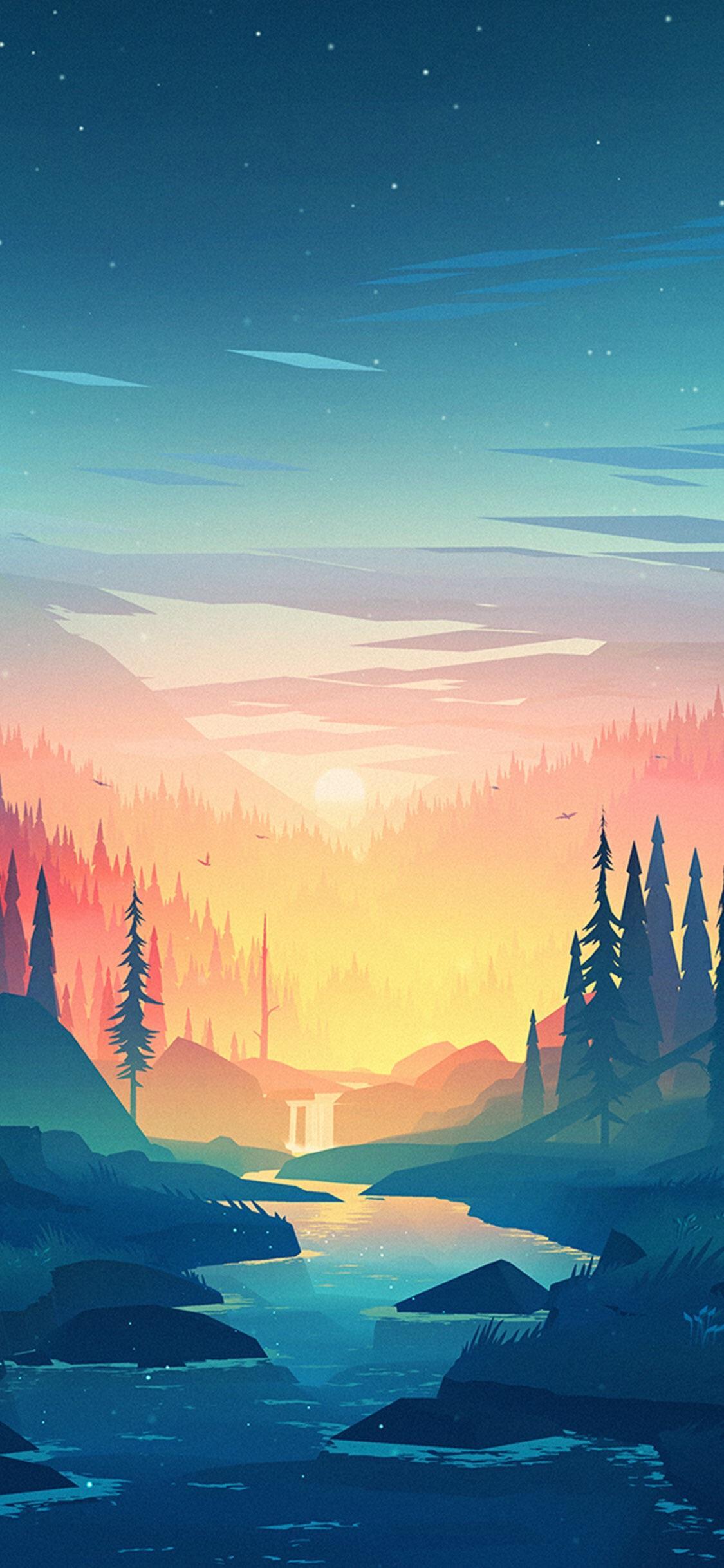iPhone X wallpaper inspired
