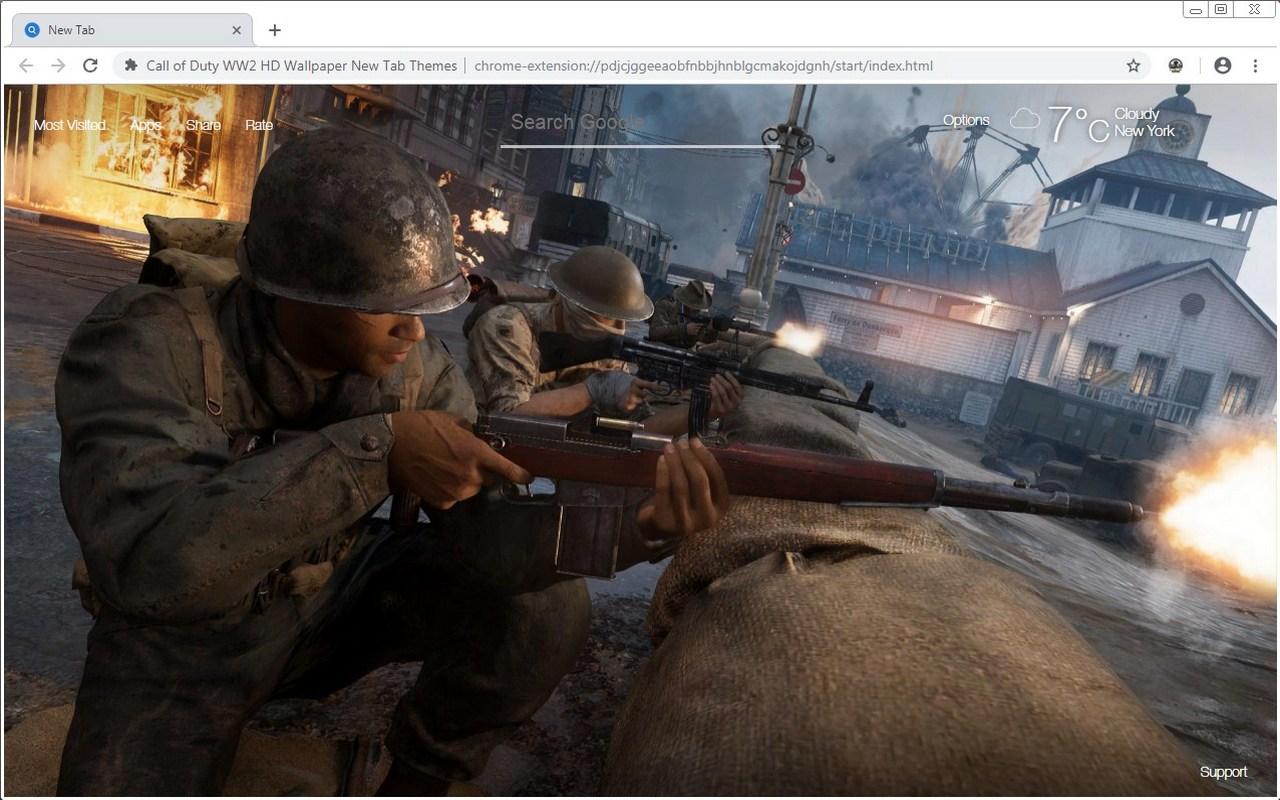 Call of Duty WW2 HD Wallpaper New Tab Themes. HD Wallpaper & Background
