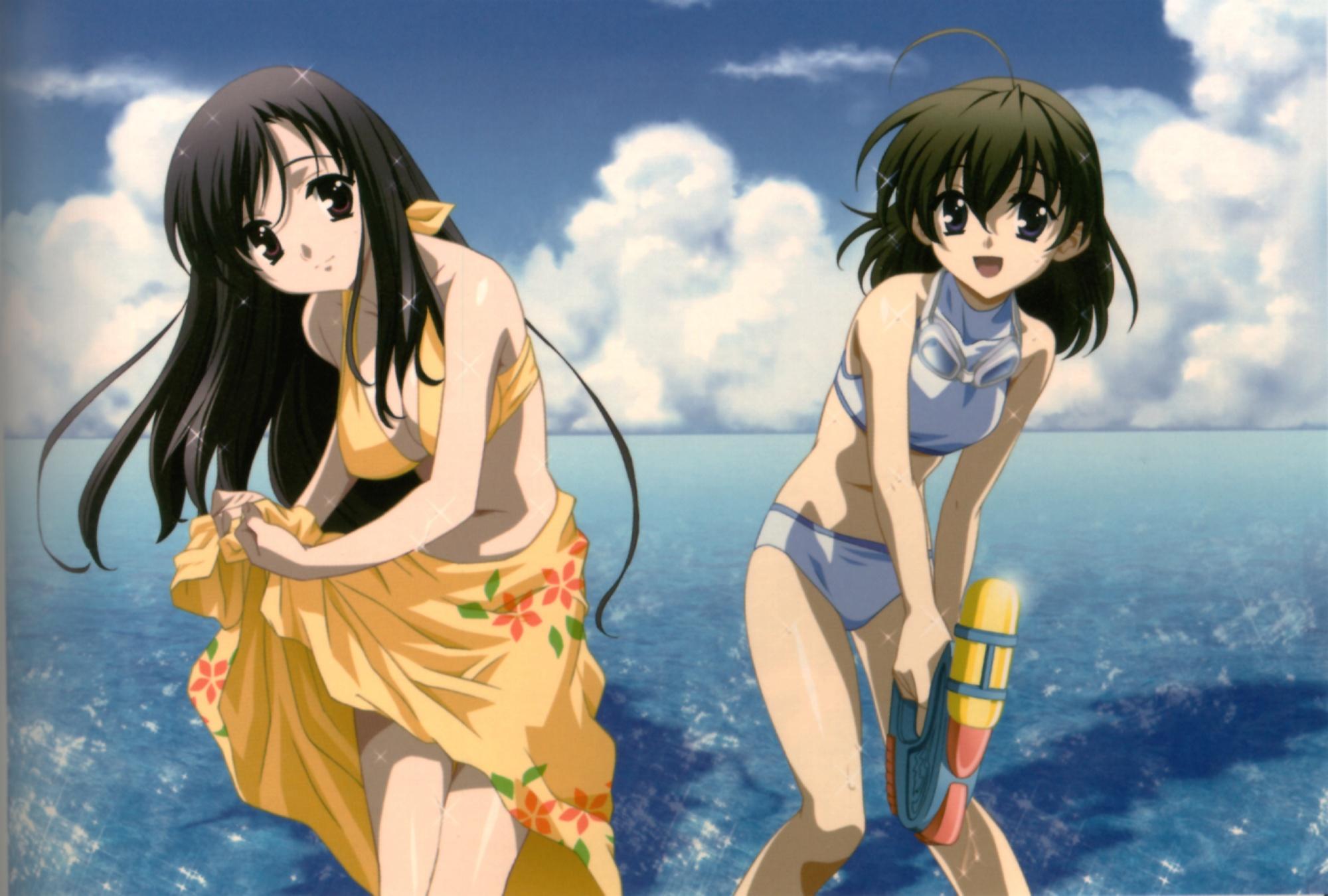 beach bikini katsura kotonoha saionji sekai school days
