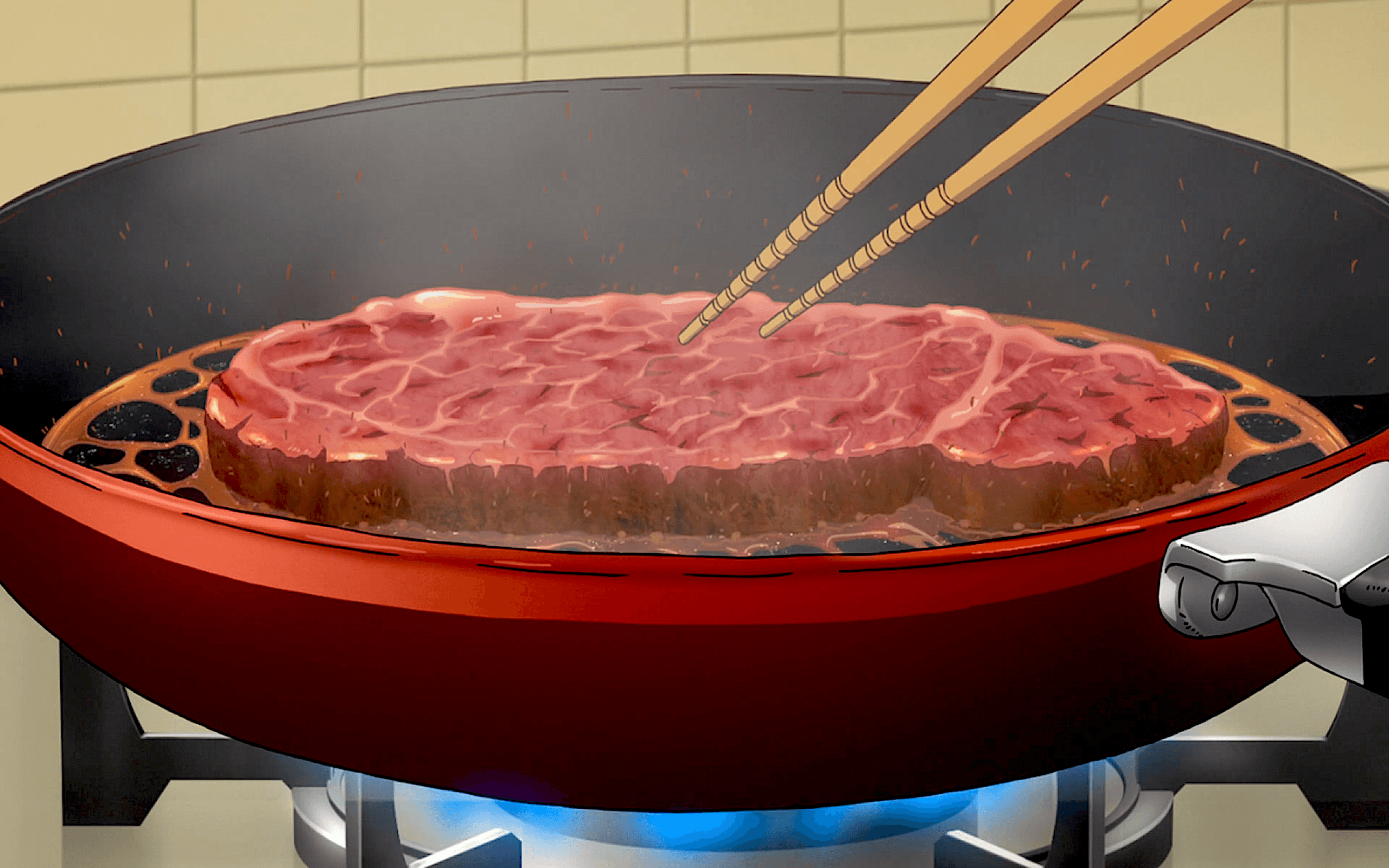 Yuzu's Steak Food Meat Gif, HD Wallpaper