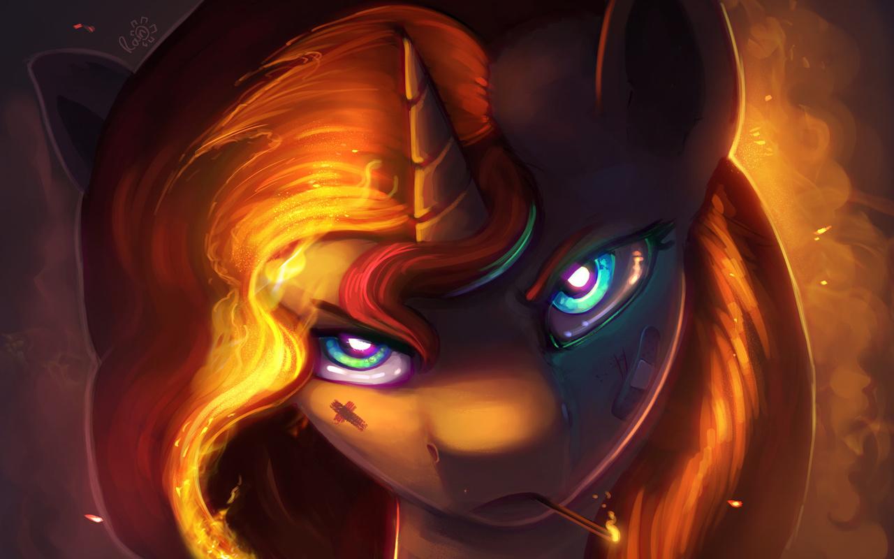 badass sunset shimmer Blank