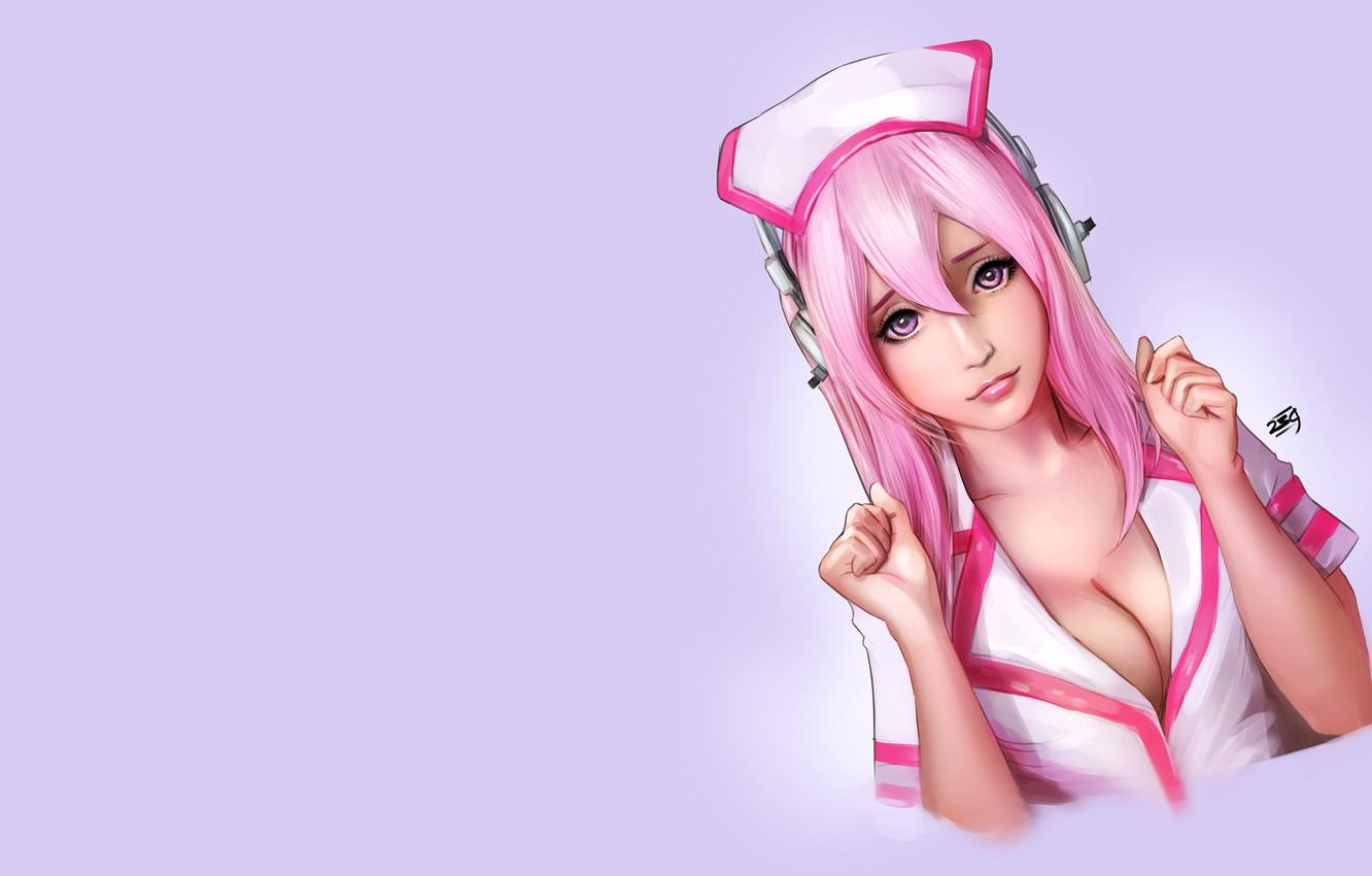 Wallpaper anime, art, nurse, Pin Ups, Bangbez