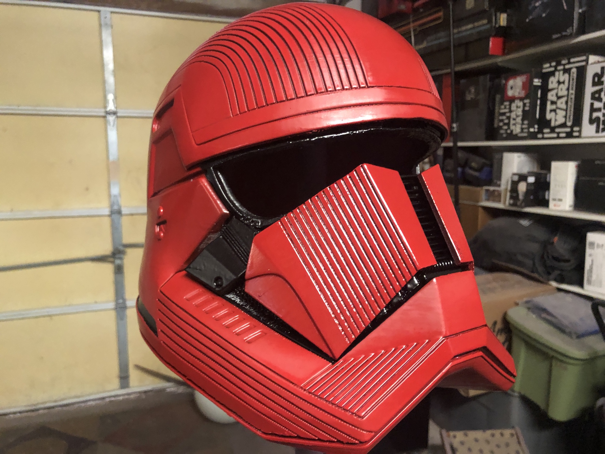 3D Printed Sith trooper helmet from Rise of Skywalker