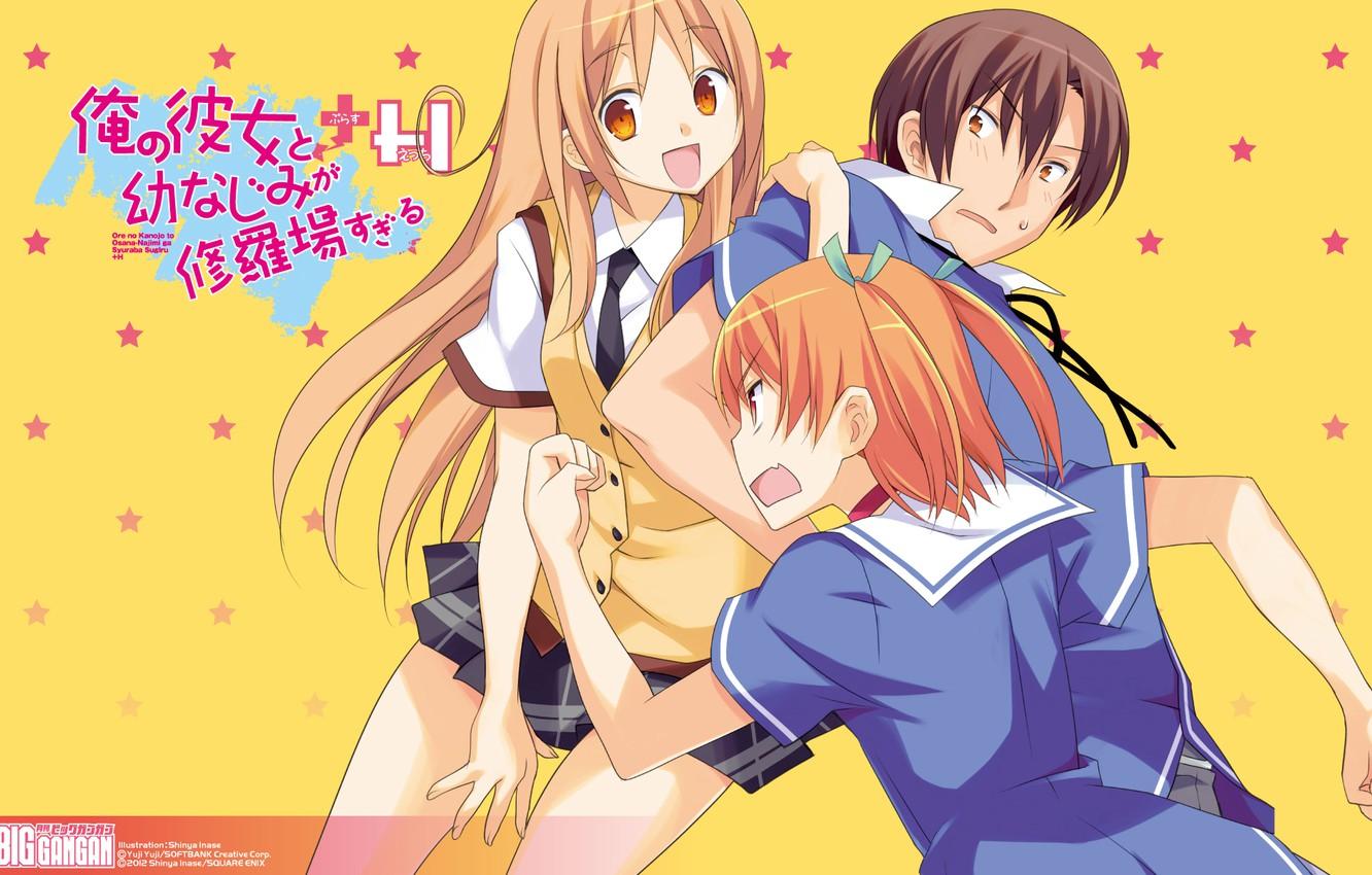 Wallpaper anime, art, students, OreShura image for desktop