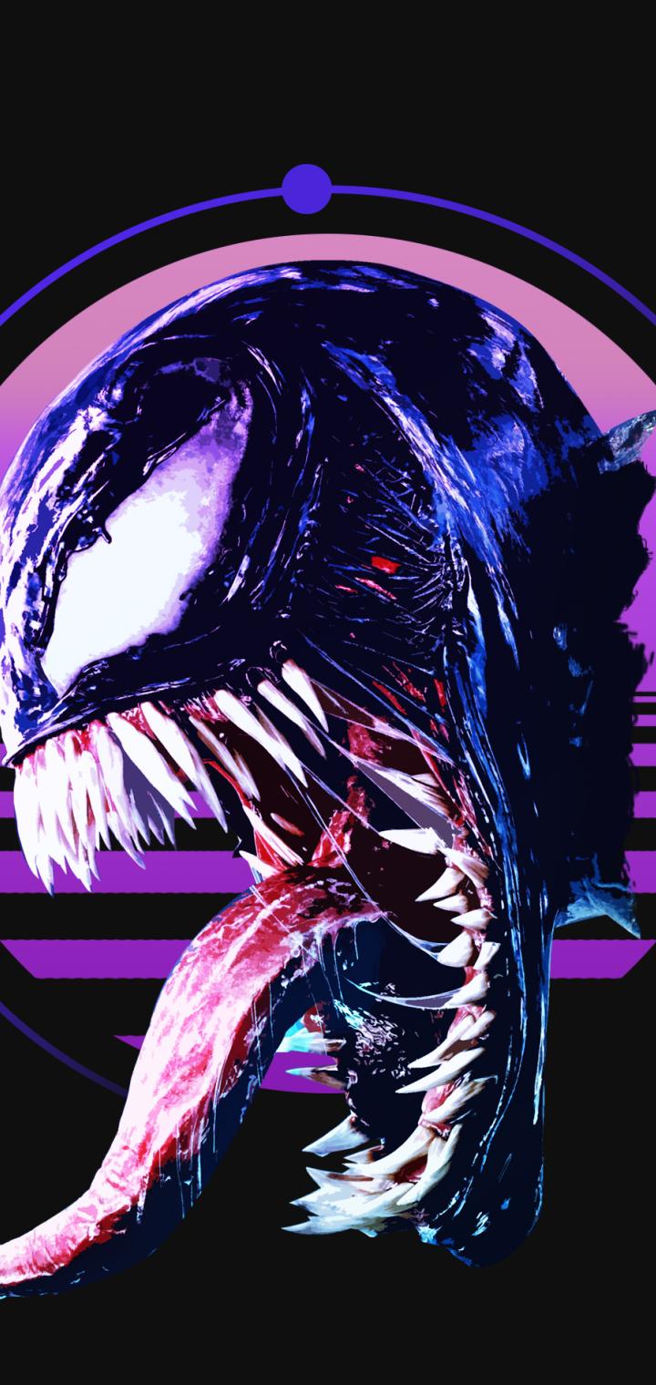 Retro Venom Art 720x1520 Resolution Wallpaper, HD