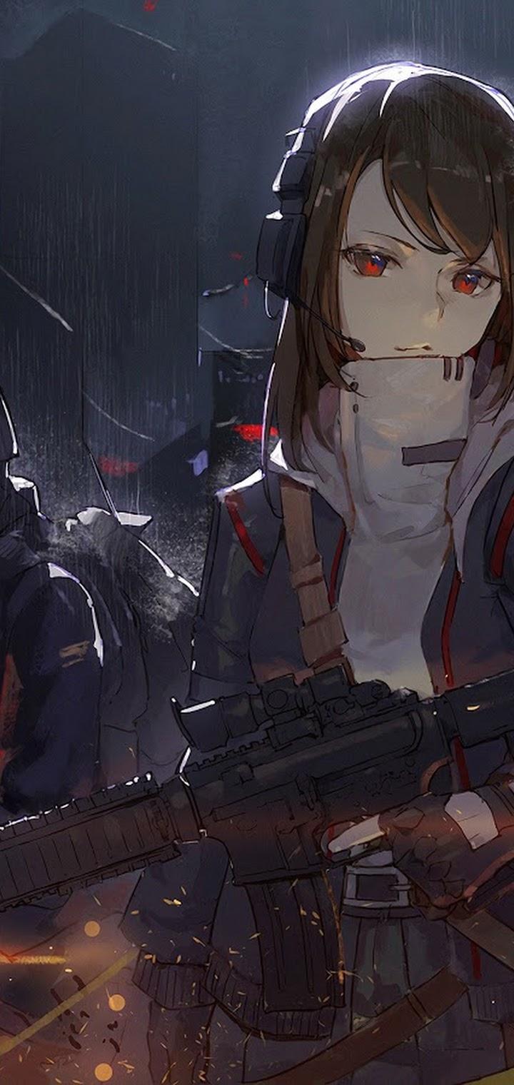 Anime Girl Soldier 4K 3840x2160 Wallpaper