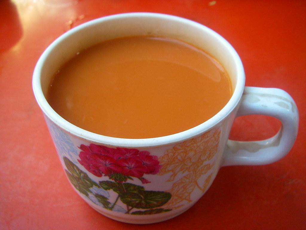 Thai Tea. It's orange!