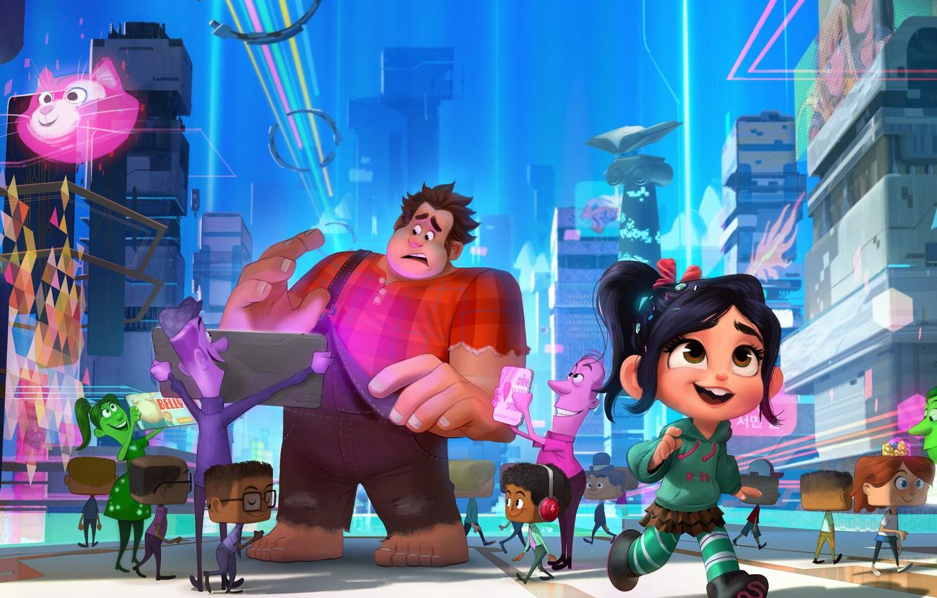 Wallpaper cartoon, Vanellope, Ralph, Ralph Breaks