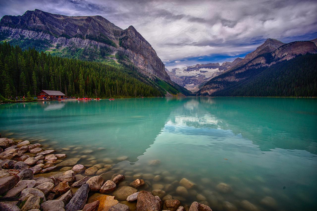 Wallpaper Canada Lake Louise Alberta Nature Mountains