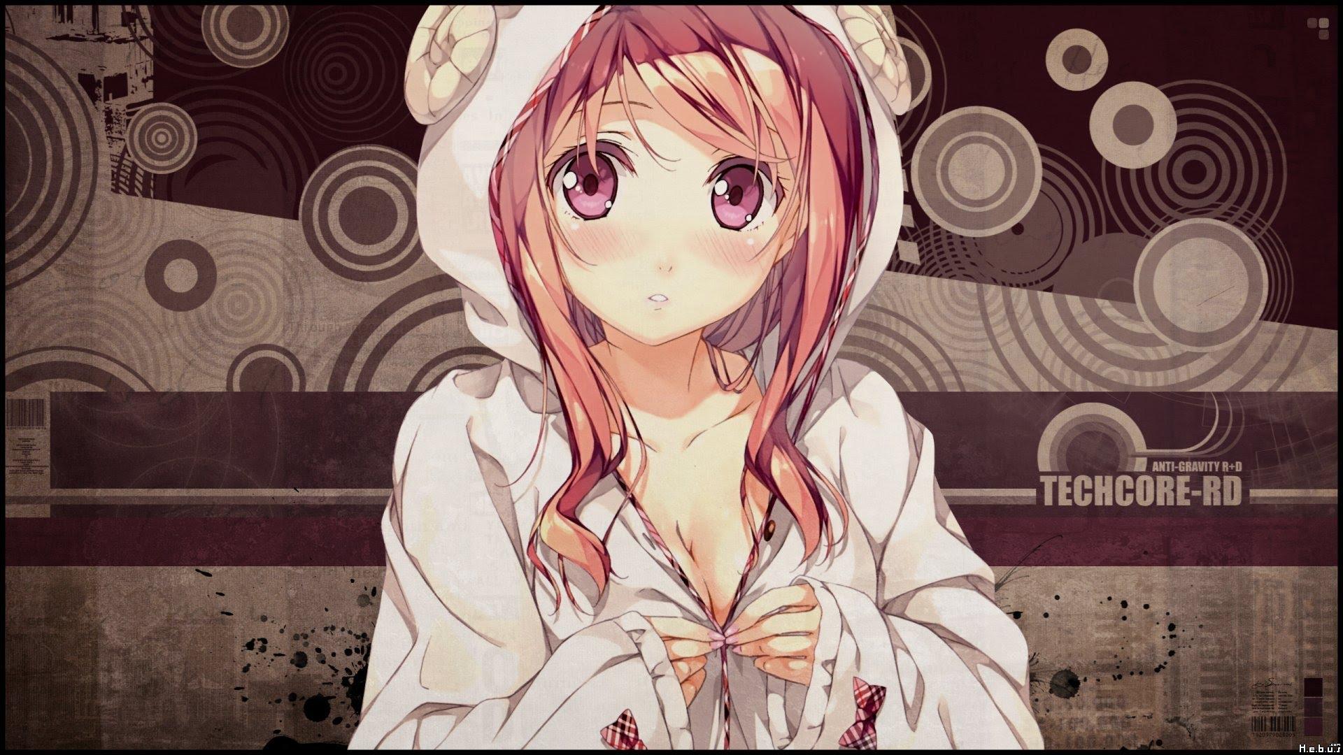 Anime Girl In Hoodie HD Wallpapers