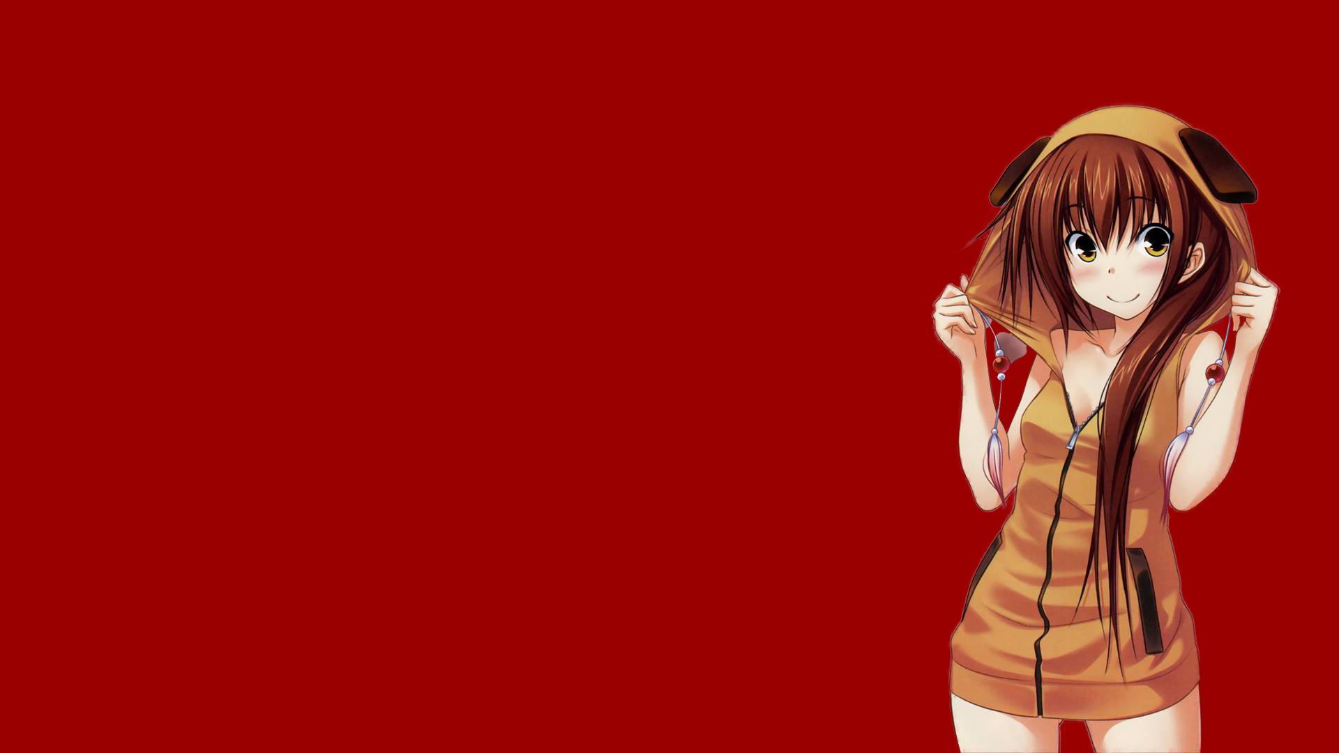 Anime Girl Wearing A Hoodie HD Wallpapers