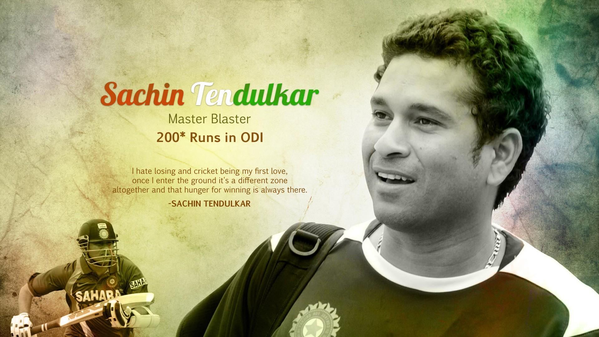 Download 1920x1080 Sachin Tendulkar cricket wallpaper