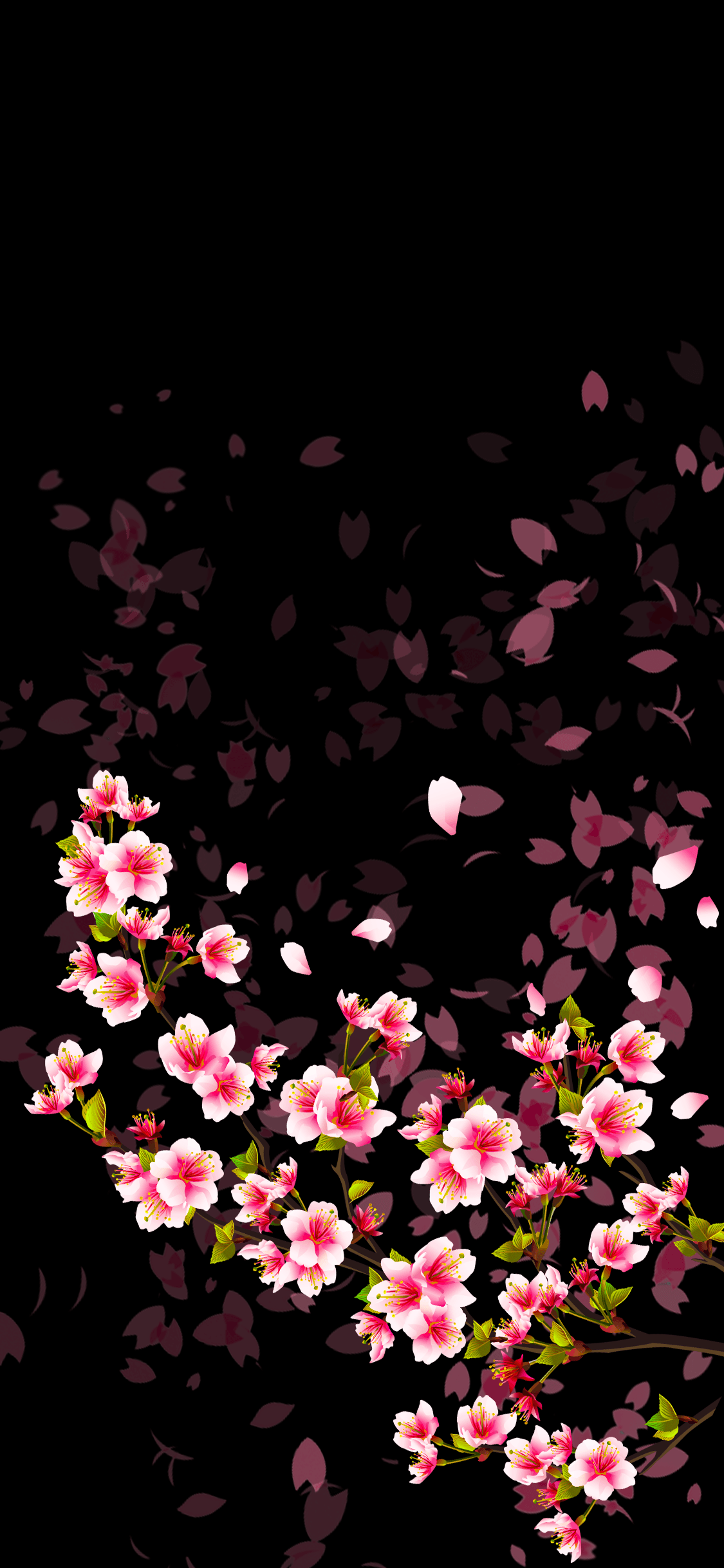 OLED Sakura I made for my wife [1125x2436]