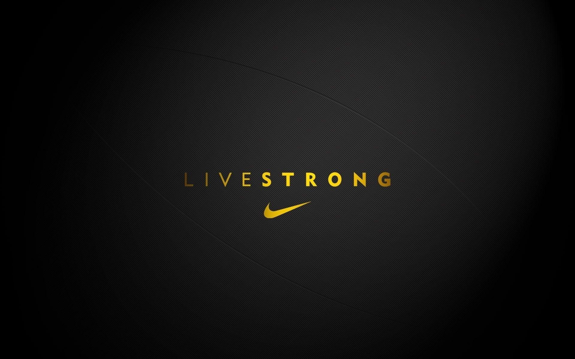 Live Strong Nike #brand #motto #logo #nike #background P
