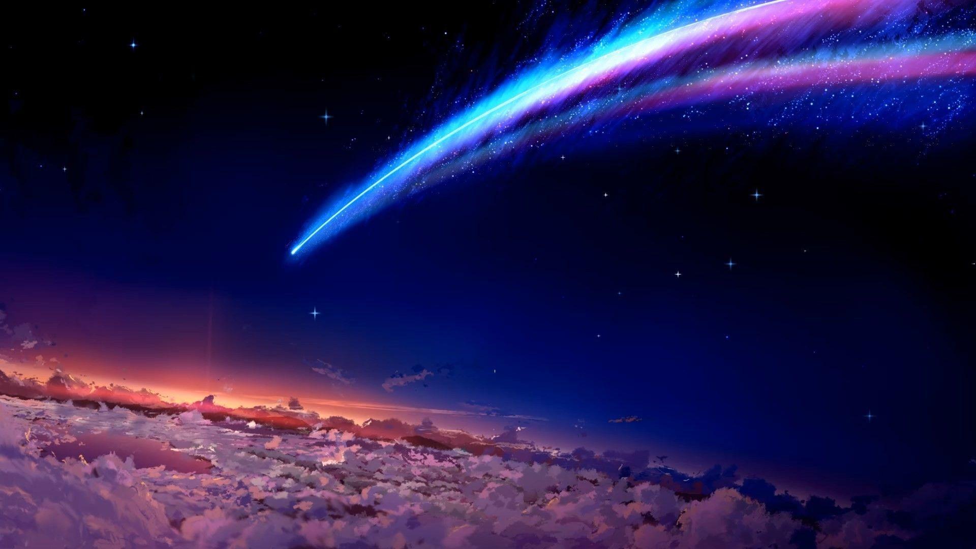 space, Anime, Your name. Wallpaper HD / Desktop