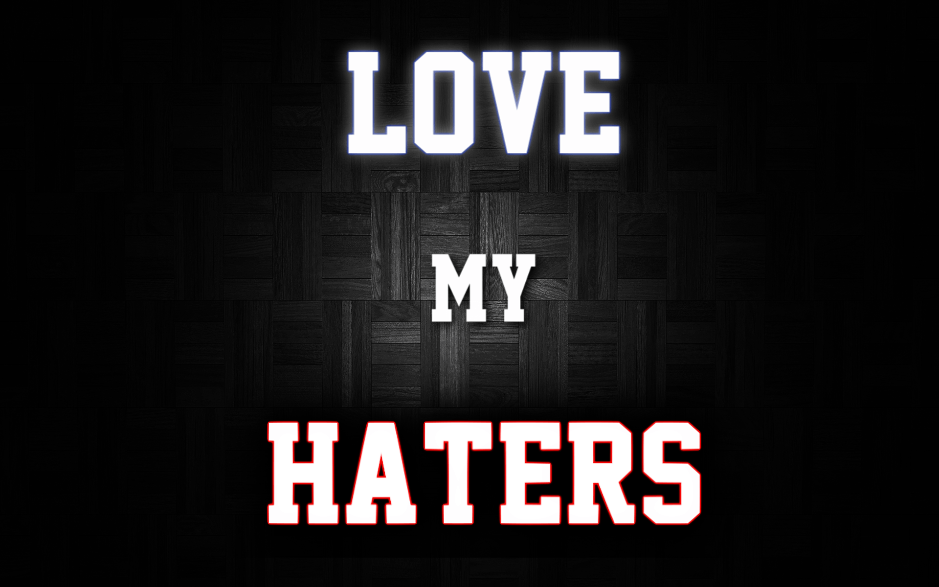 I Love My Haters Background