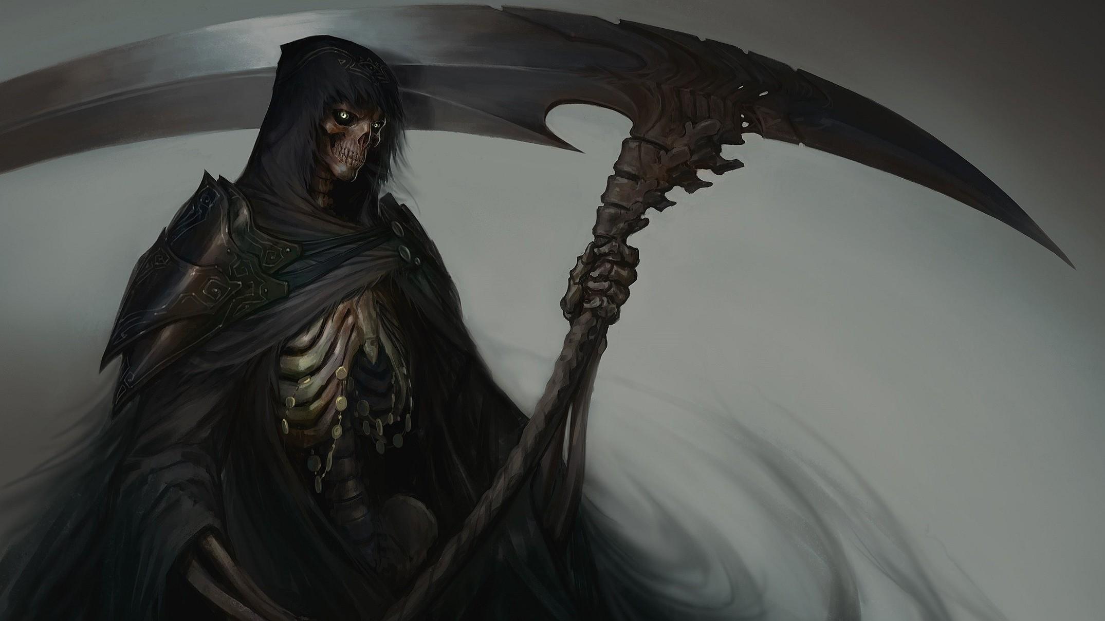 #scythe, #death, #fantasy art, #Grim Reaper, #dark