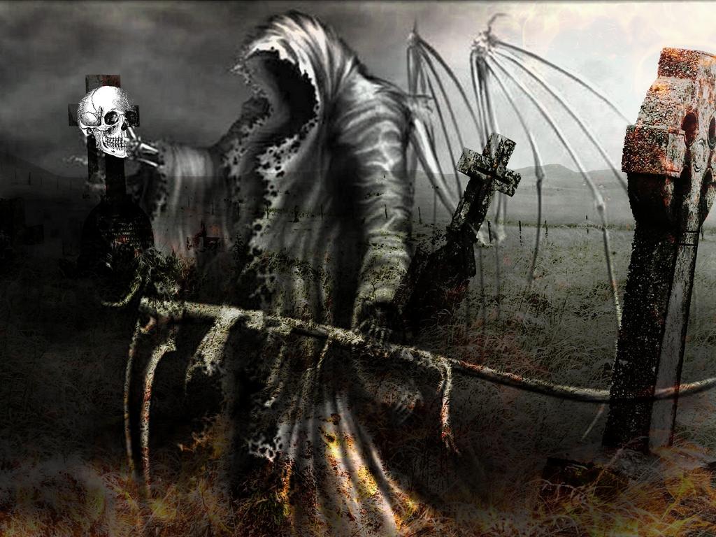 Grim Reaper Bone Scythe.