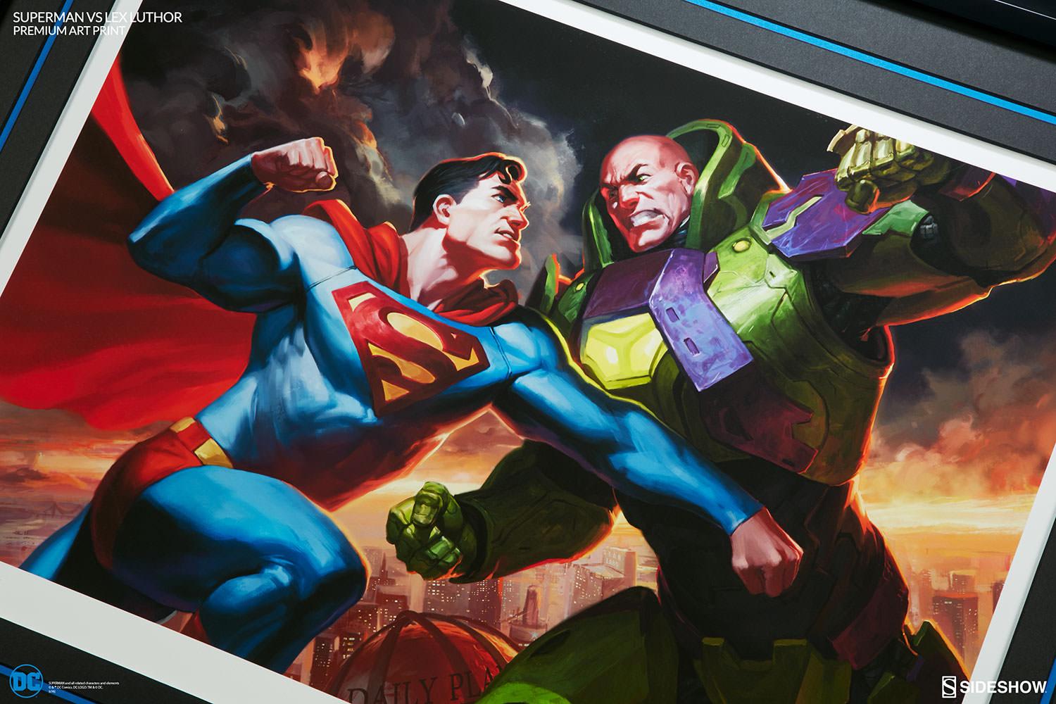 DC Comics Superman vs Lex Luthor Premium Art Print