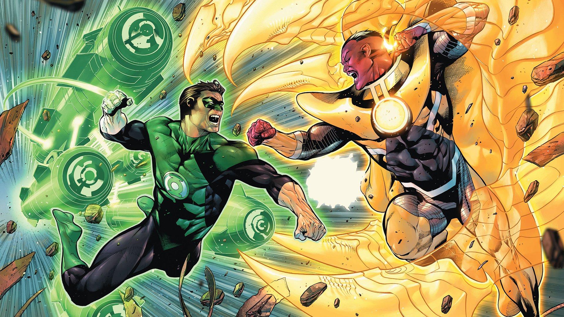 Green Lantern vs Sinestro HD Wallpapers.