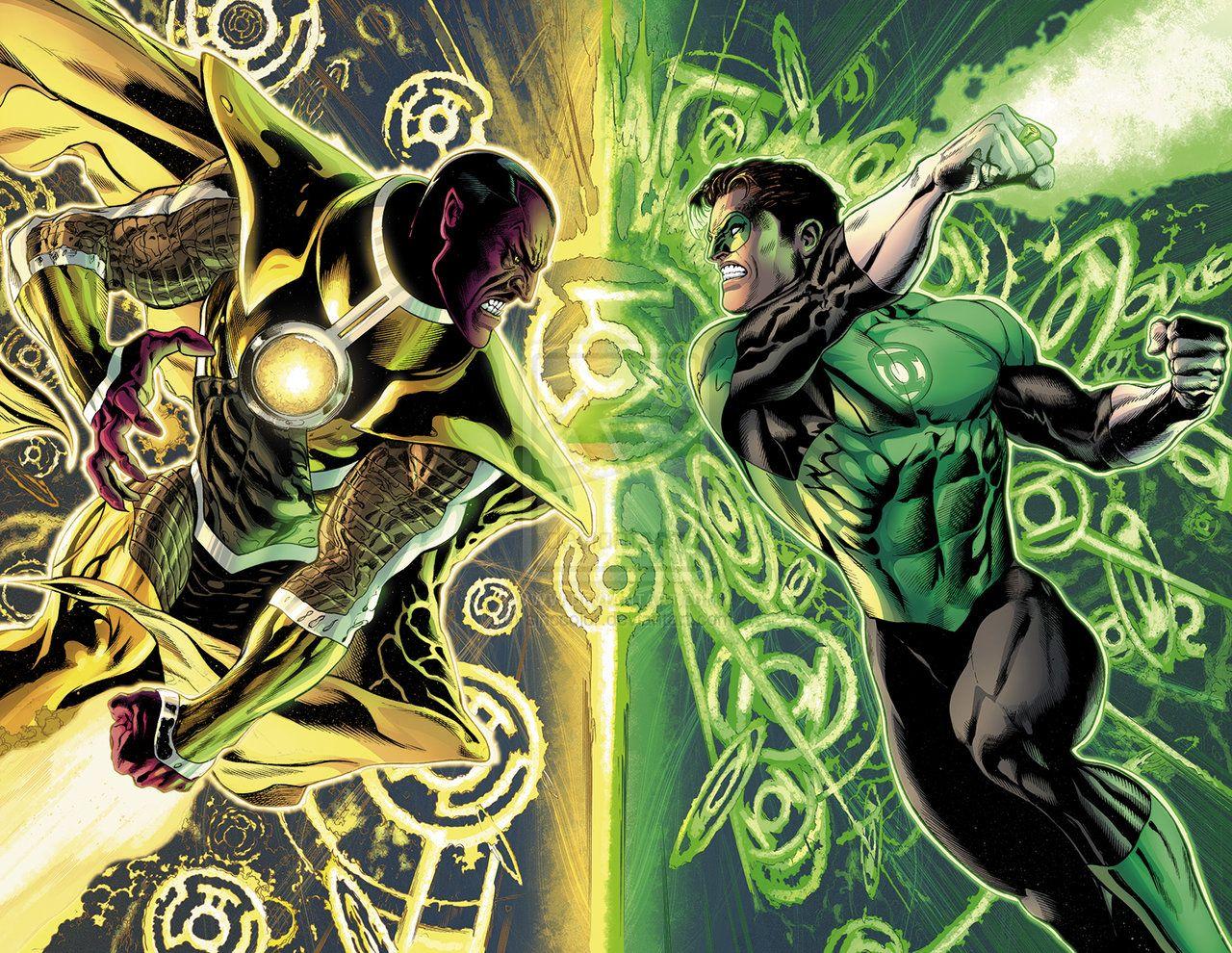 Green Lantern vs Sinestro by Doug Mahnke. Green lantern