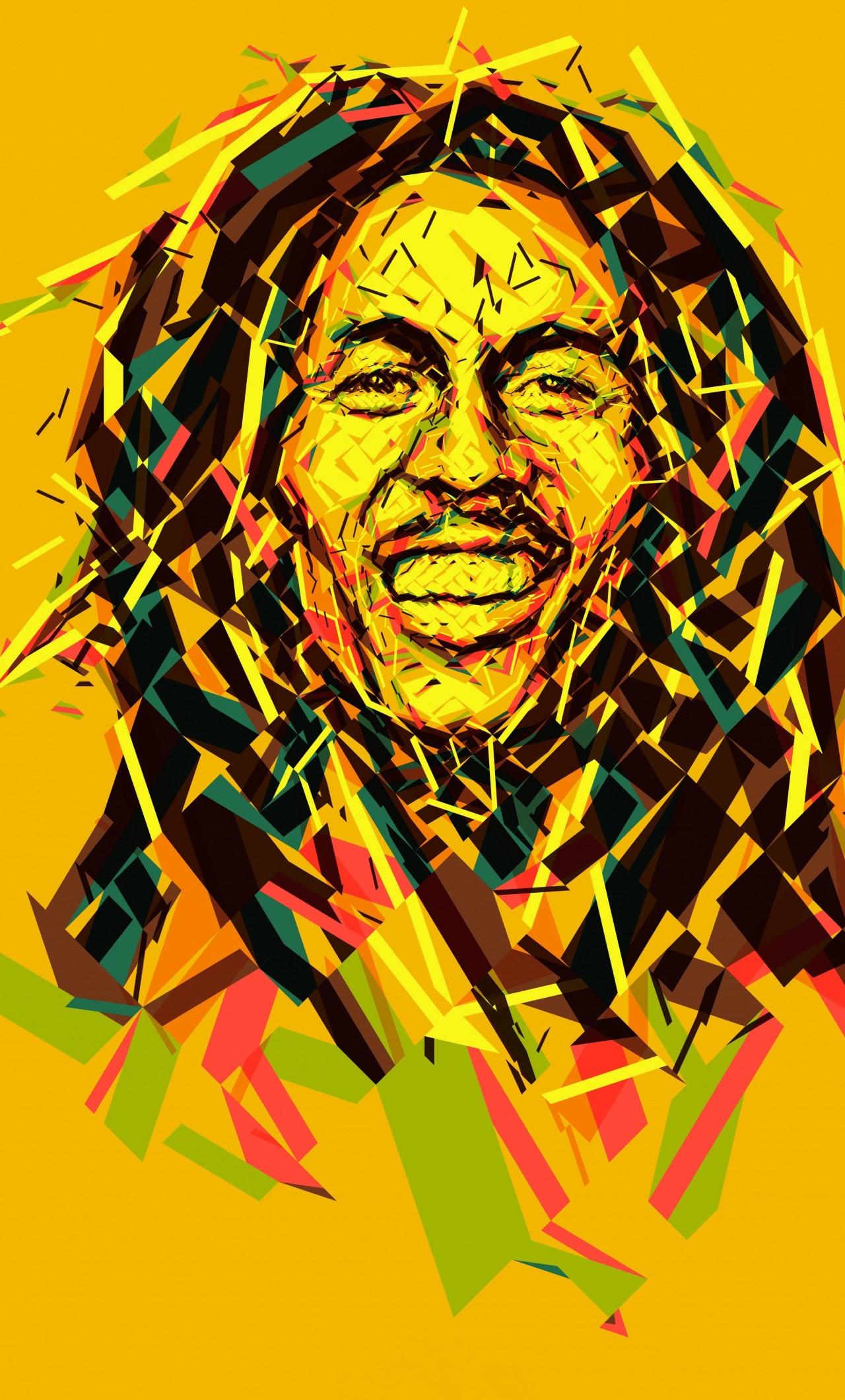 Bob Marley Abstract Artwork 8k iPhone HD 4k