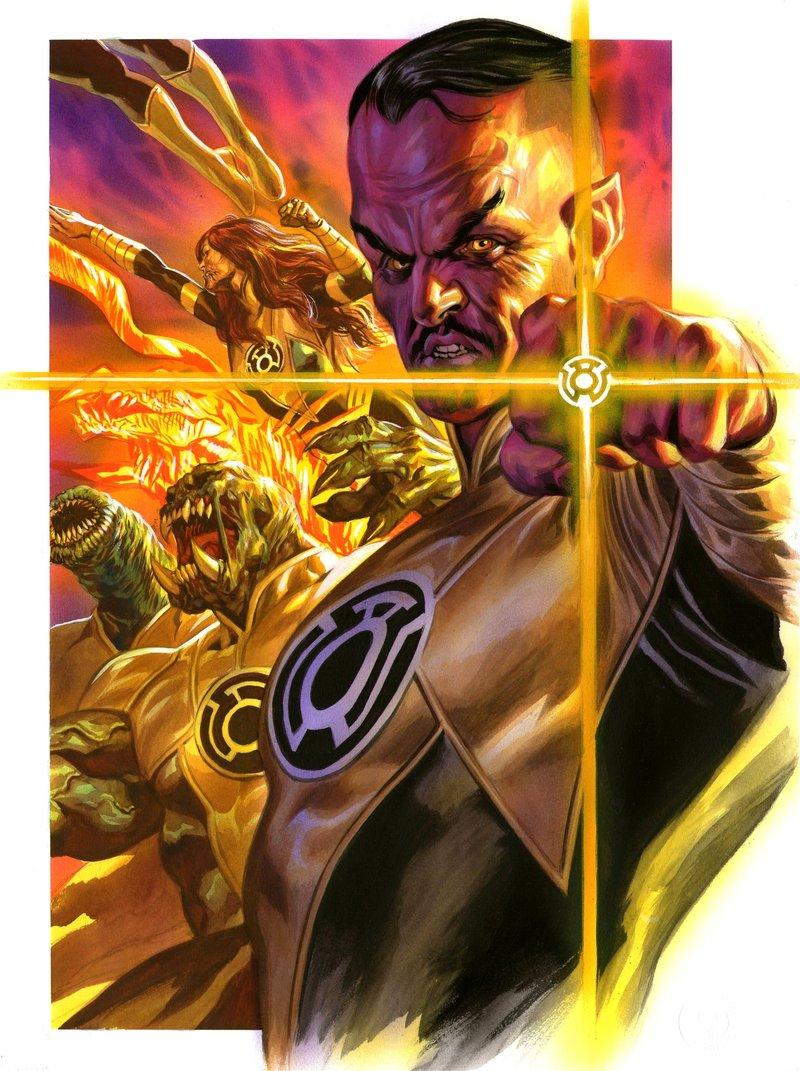 Kyle Rayner vs Sinestro & Atrocitus & Larfleeze