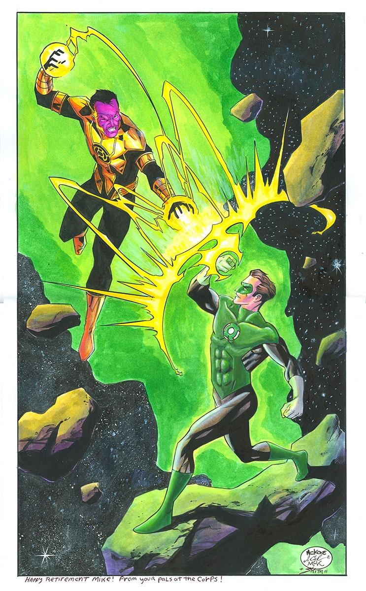 Green Lantern Vs Sinestro By Jim Calafiore Mark Mckenna MIke