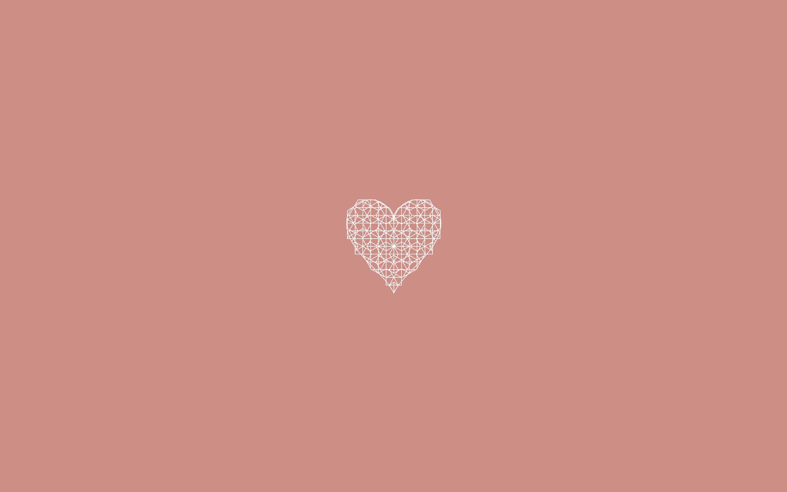 Simple Heart Wallpaper. Pink Heart