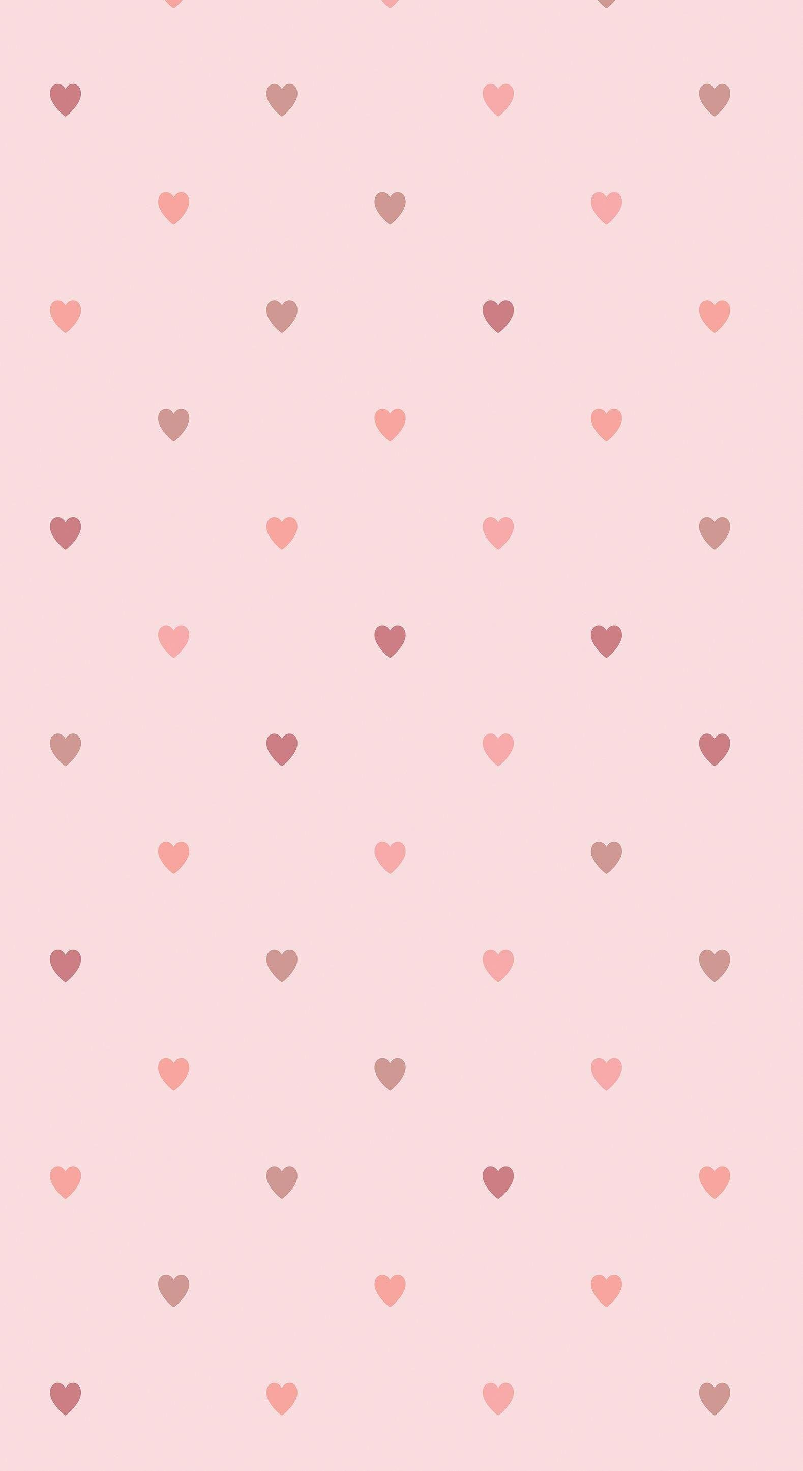 Pink Heart iPhone Wallpaper Free