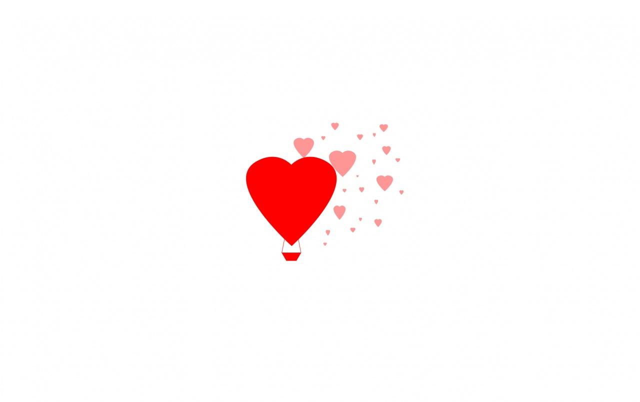 Simple Hearts Illustration wallpaper. Simple Hearts