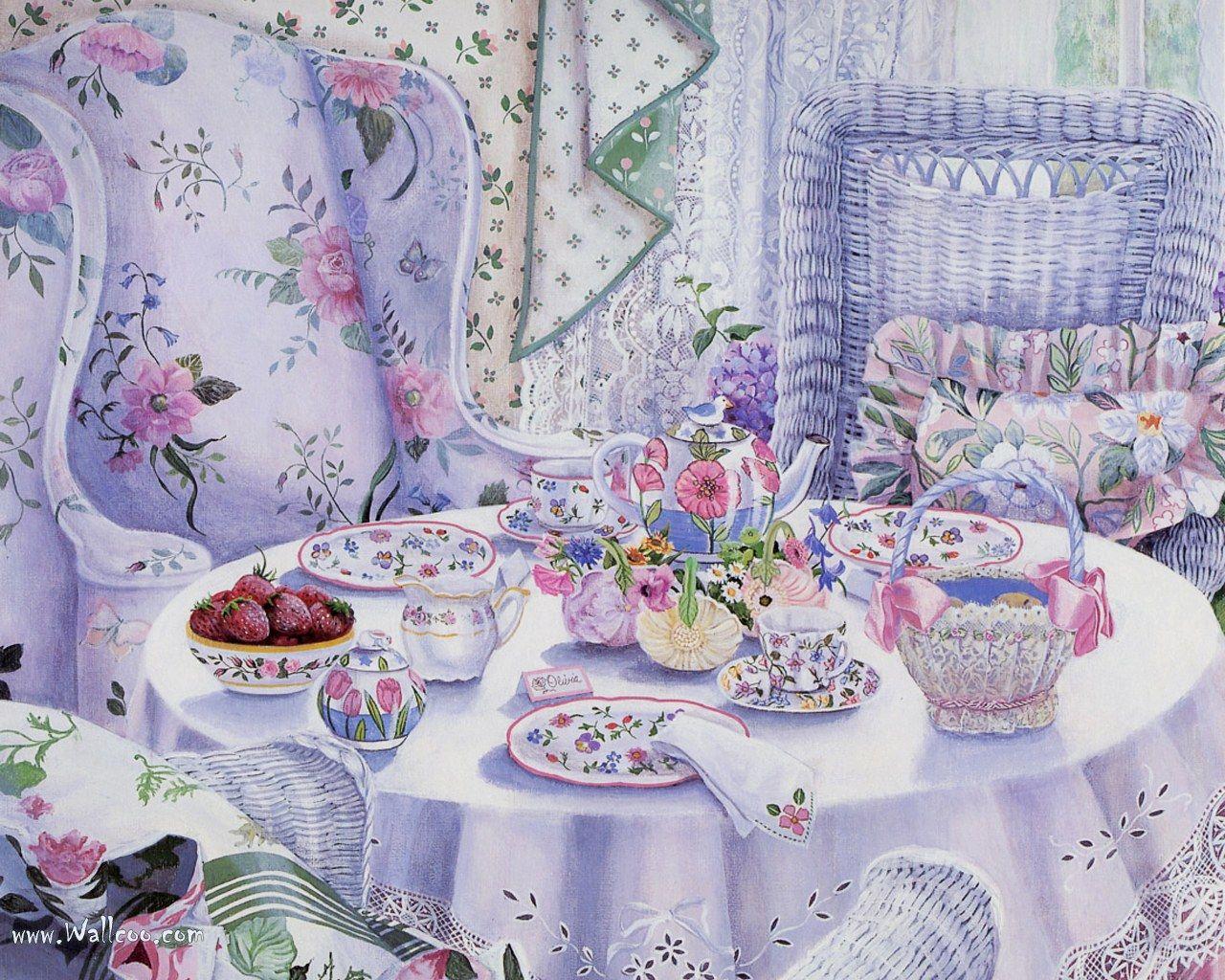 Victorian Tea Wallpapers - Wallpaper Cave