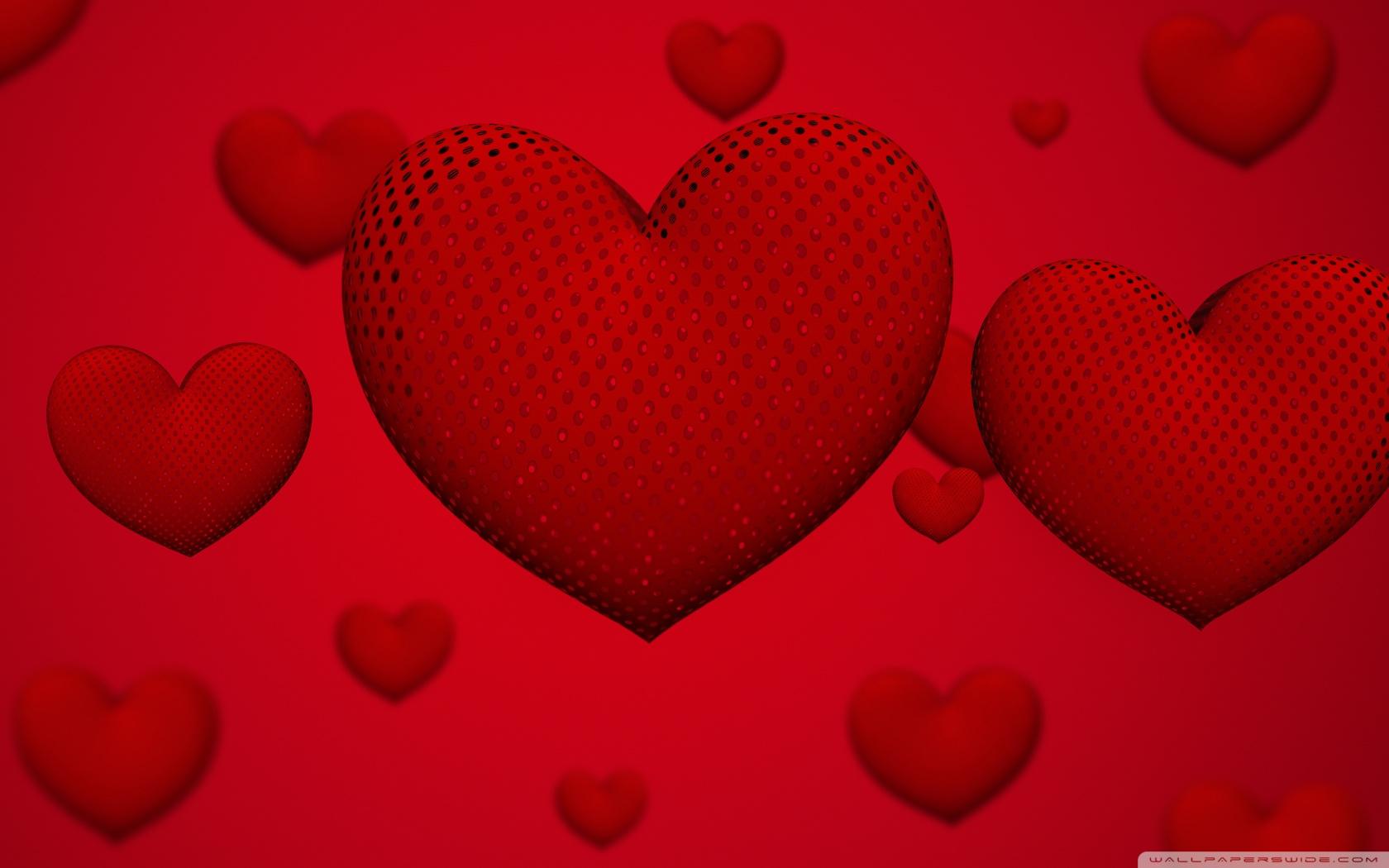 Valentine's Day Hearts Ultra HD Desktop Background Wallpaper