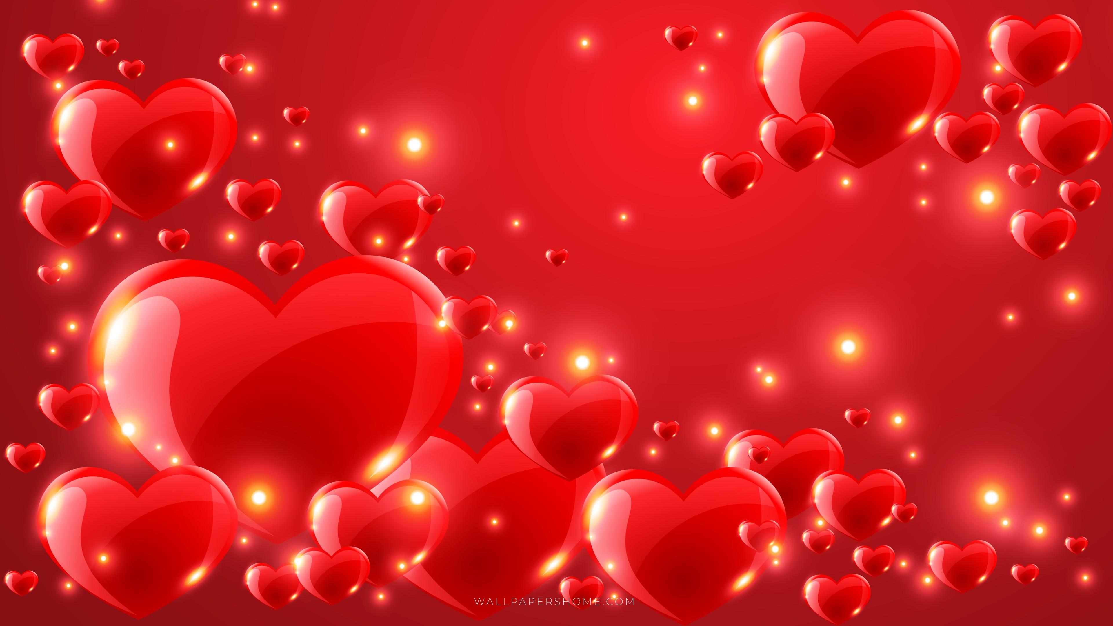 Wallpaper Valentine's Day, love image, heart, 8k