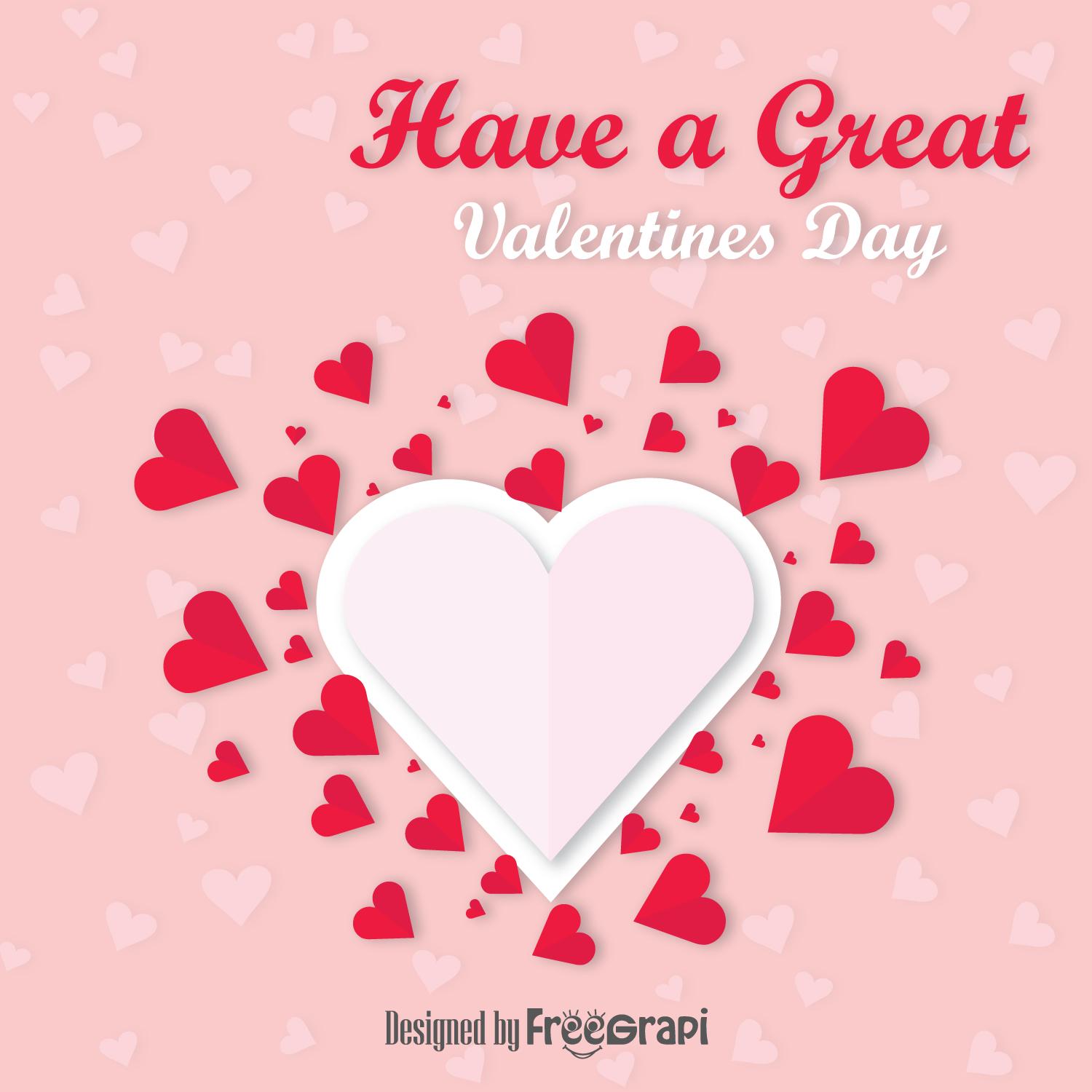 Beautiful hearts valentine's day design Graphics Resource