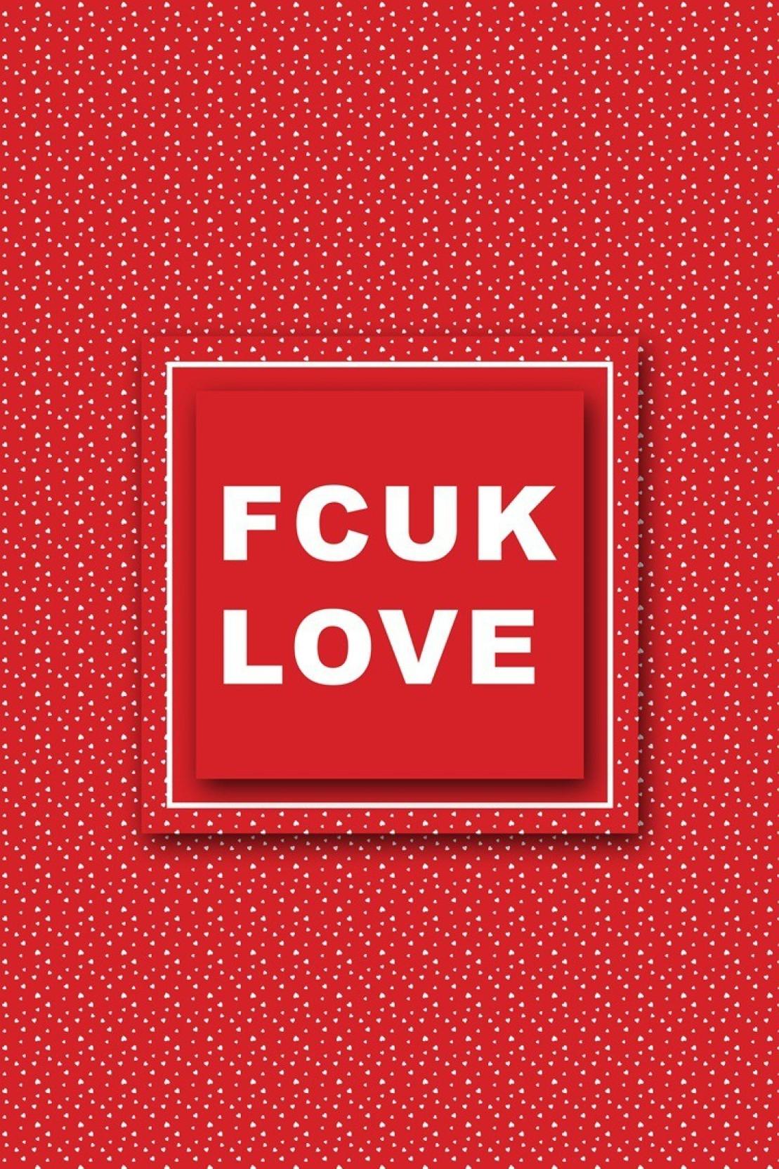 Fuck Love Type. Wall Art Poster Fine Art Print