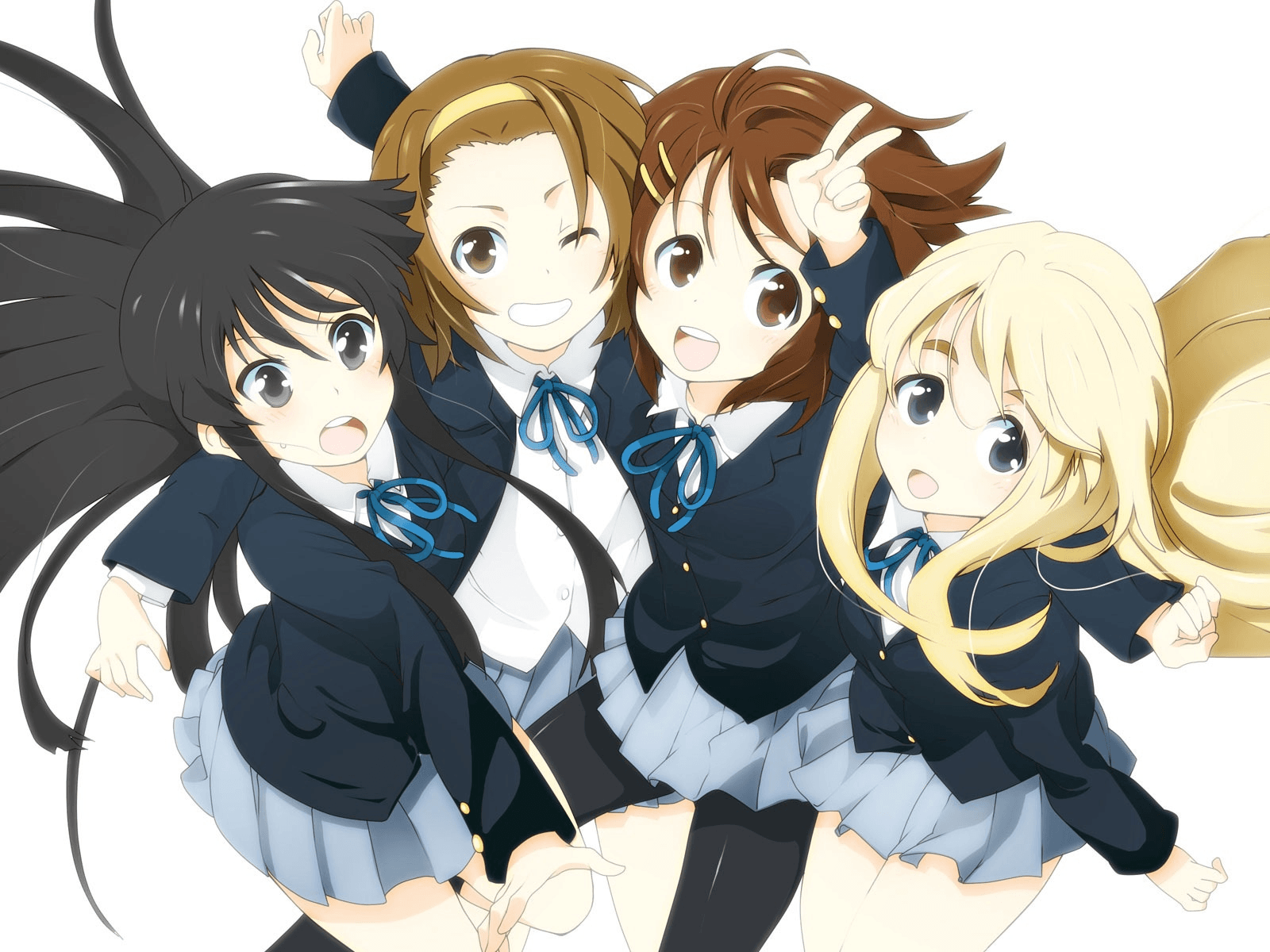 Premium Vector | Group anime girls
