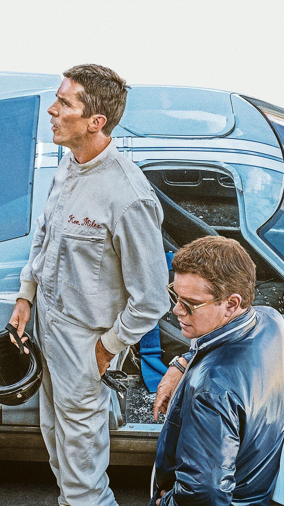 Christian Bale & Matt Damon In Ford v Ferrari 2019 Free 4K Ultra