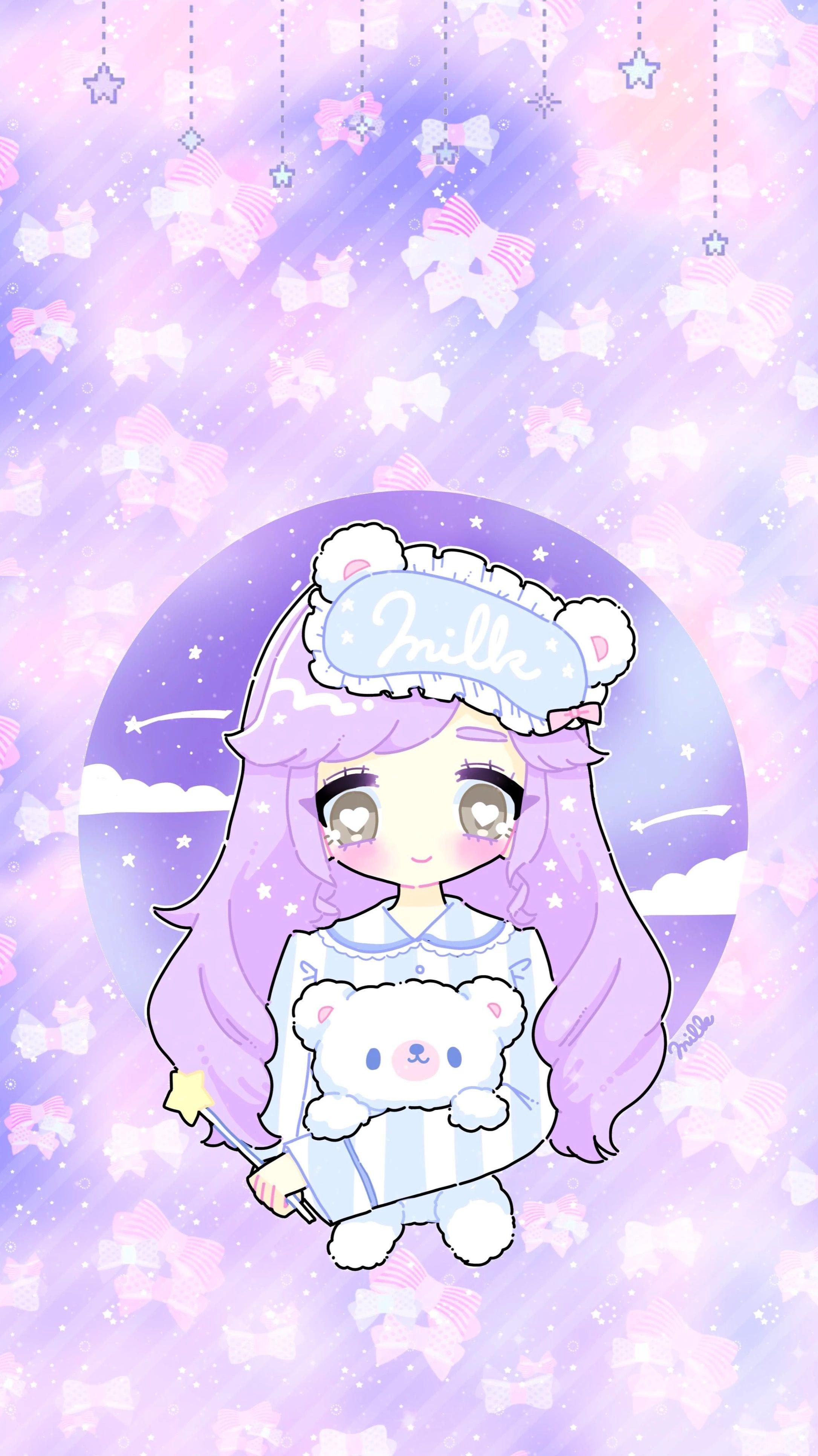 S a v a d y  Wallpaper cute kawaii purple  Facebook