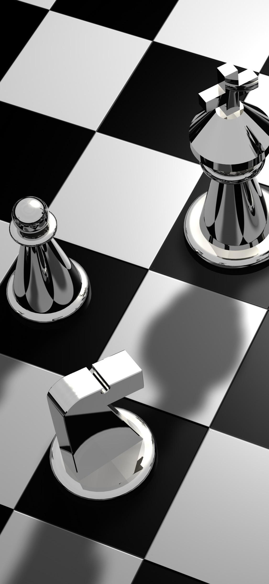 FREEIOS7, chess-board-wood - parallax HD iPhone iPad wallpaper