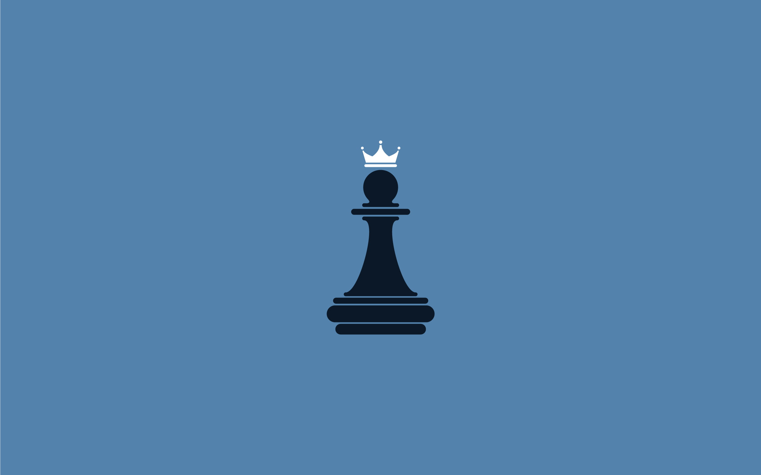 Poon chess piece logo, minimalism, chess, pawns, crown HD