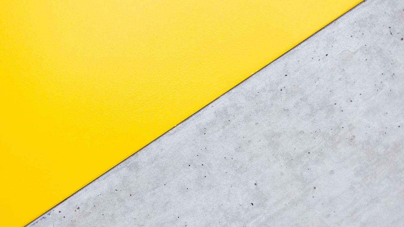 Download wallpaper 1366x768 angle, triangle, yellow, gray