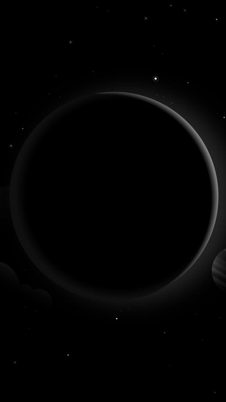 Solar system, planets, dark, digital art, fantasy, 720x1280