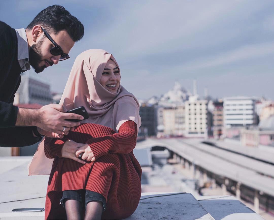 image about cute Muslim couple