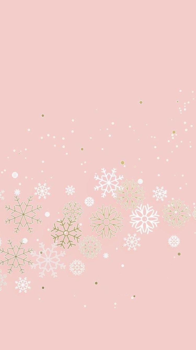 Pink Christmas Aesthetic Wallpaper - Photos Cantik